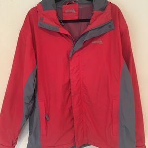 Natural Hood Full Zip Drawstring Snap Button